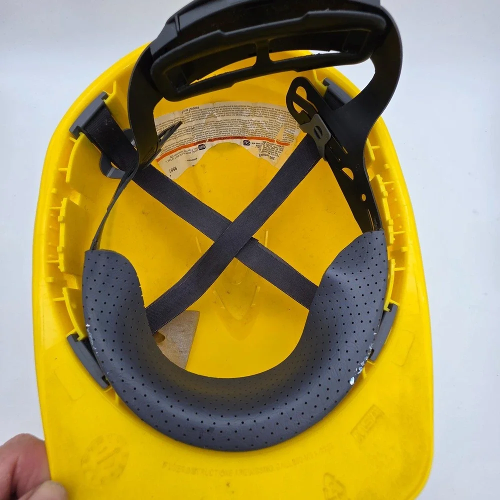 MSA Advance Vented Cap Style Hard Hat - Yellow - 4 Point Rachet